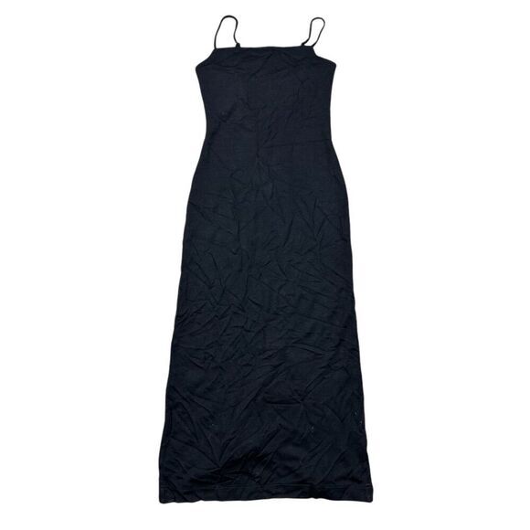 NWT Madewell Women's XS‎ Black Knit Tank Midi Dress Sleeveless Summer - Picture 4 of 10